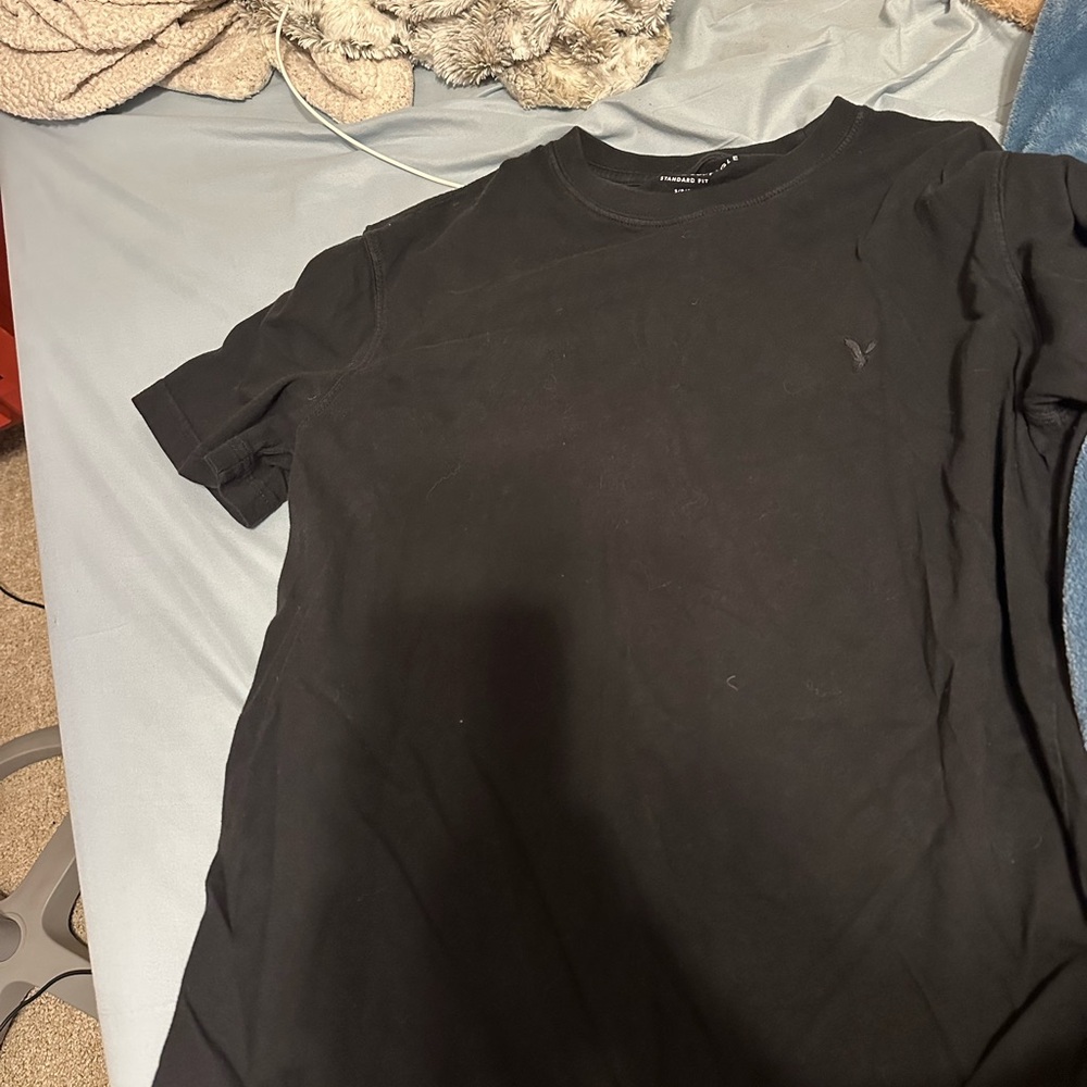 american eagle black casual shirt.